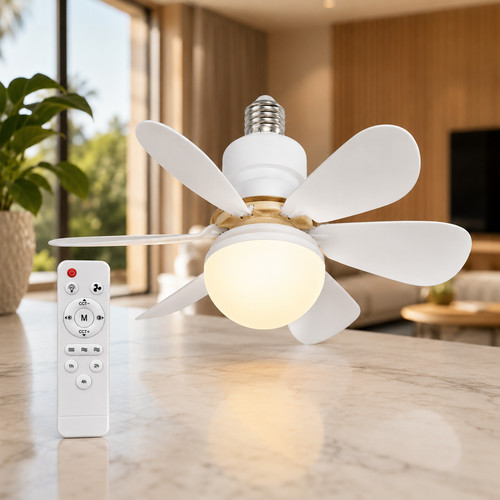 Ventilateur plafond led e27 - led,