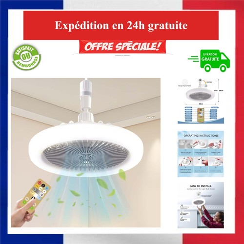 Ventilateur plafond led e27 - plafond,