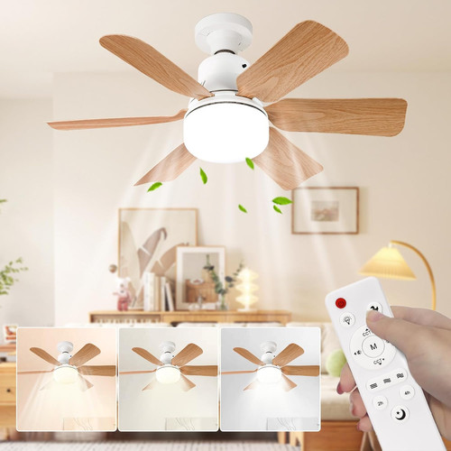 Ventilateur plafond bois led - plafond,