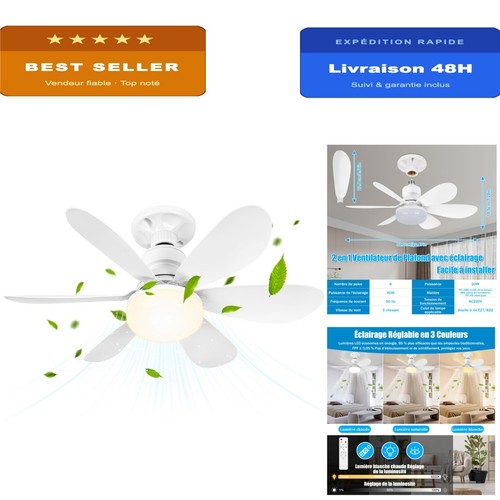 Ventilateur plafond avec - de,